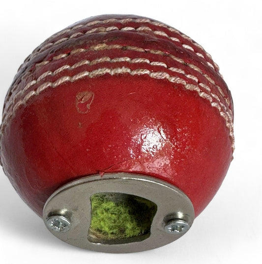CRICKET-GIFTS Recessed Real Cricket Ball Bottle Opener