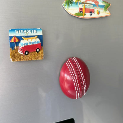 Half Cricket Ball Bottle Opener, Fridge Magnet and Paperweight