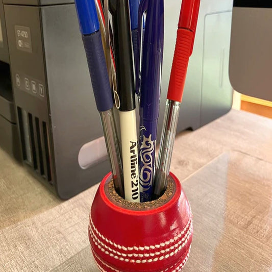 Cricket Ball Pen Holder Pencil Pot