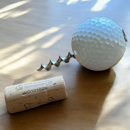 Reclaimed Golf Ball Wine Bottle Opener