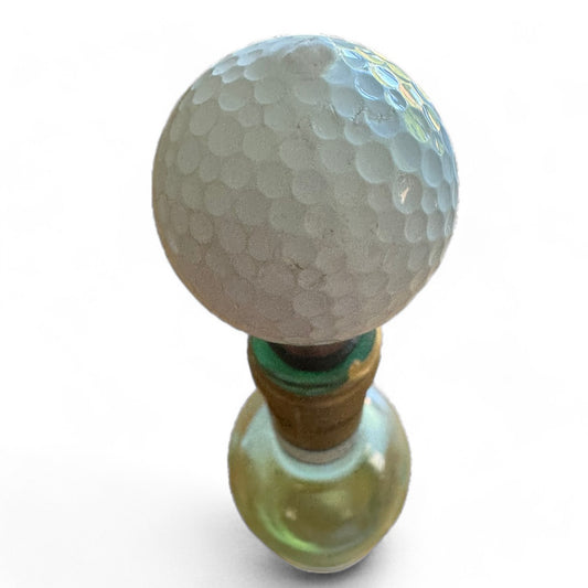 Golf Ball Wine and Spirits Bottle Stopper