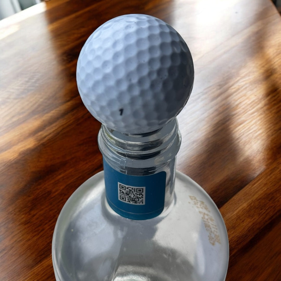 Golf Ball Wine and Spirits Bottle Stopper