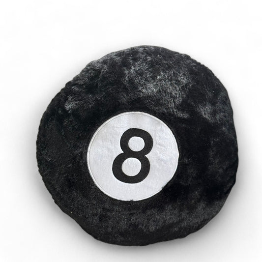 8 Ball Plush Cushion  35cm Diameter