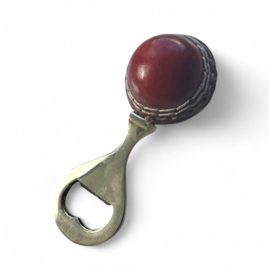 CRICKET-GIFTS Mini Cricket Ball Bottle Opener ? Unique Sports-Themed Bottle Opener Crafted from a Mini Cricket Ball ? Perfect Gift for Cricket Fans, Bar Accessories, and Home Use