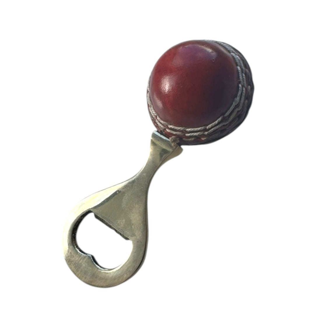 CRICKET-GIFTS Mini Cricket Ball Bottle Opener ? Unique Sports-Themed Bottle Opener Crafted from a Mini Cricket Ball ? Perfect Gift for Cricket Fans, Bar Accessories, and Home Use