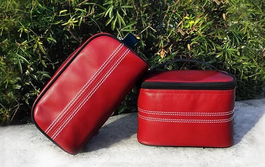 Cricket red toiletry bag